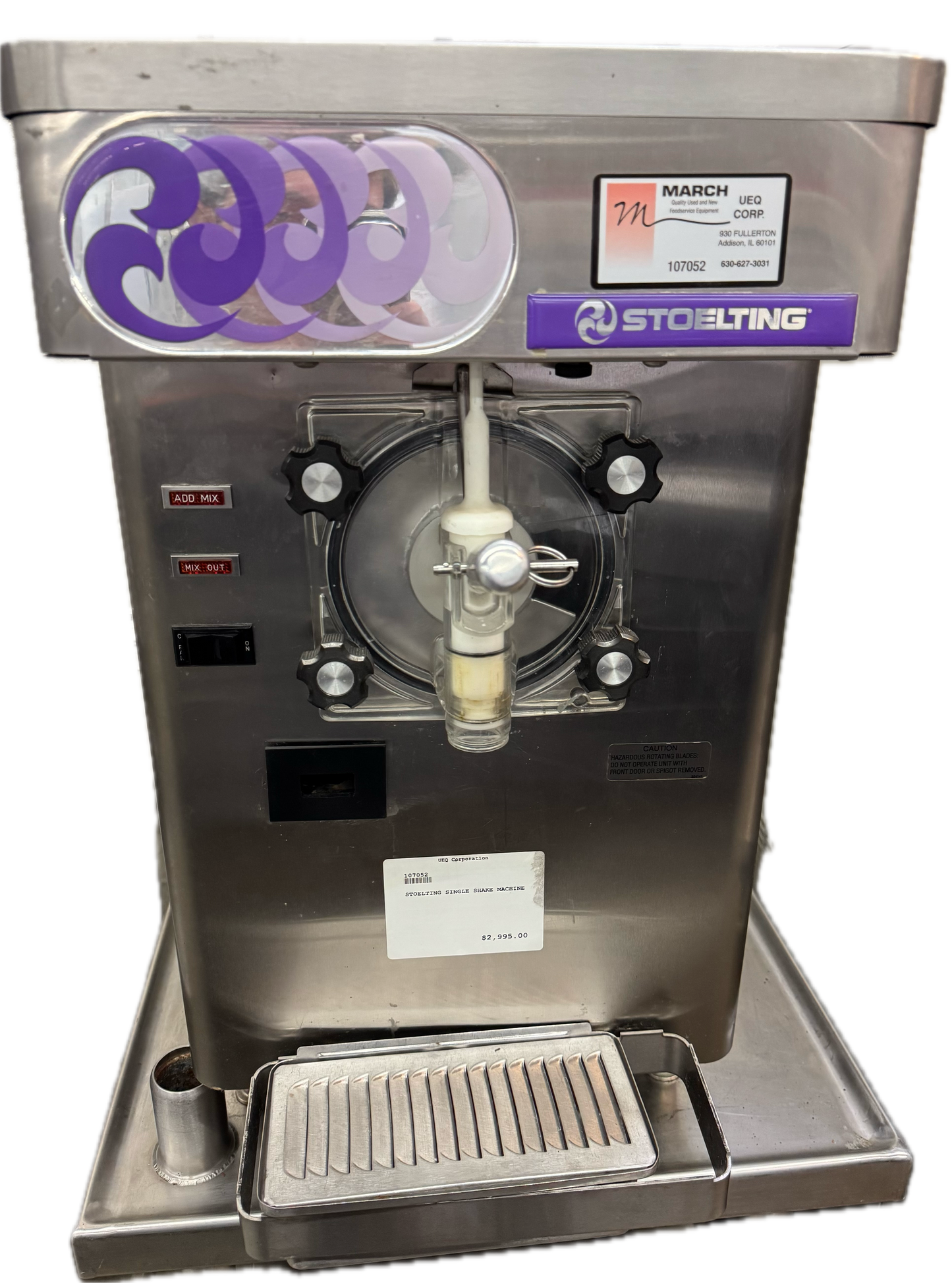 Stoelting Single Shake Machine (M.107052)