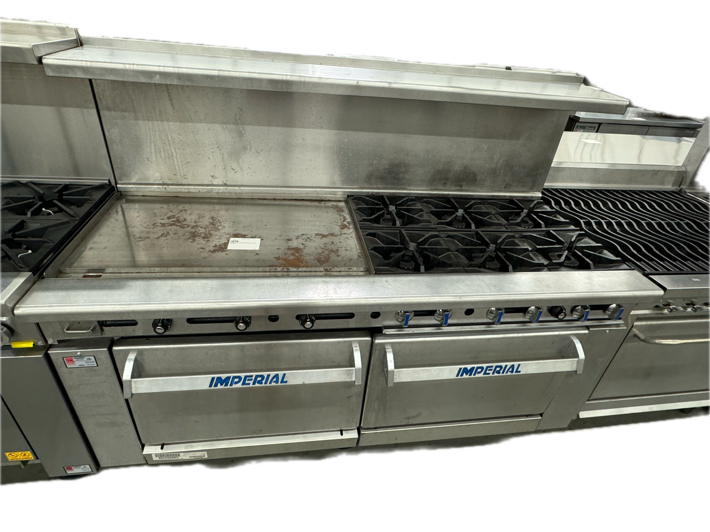 IMPERIAL 72" RANGE 6-BURNER WITH 36" GRIDDLE (M.109858)