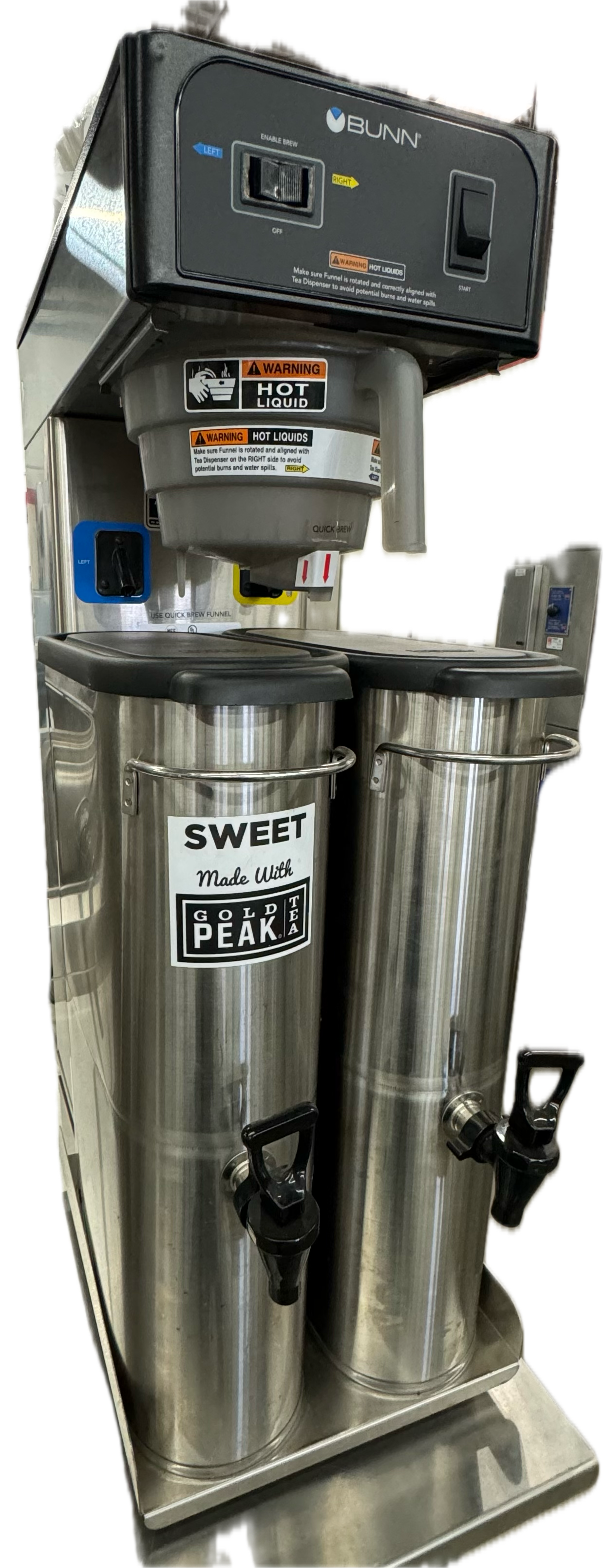 BUNN TB6Q AUTOMATIC ICED TEA TWIN 6 GAL. QUICK BREW (M.109919)