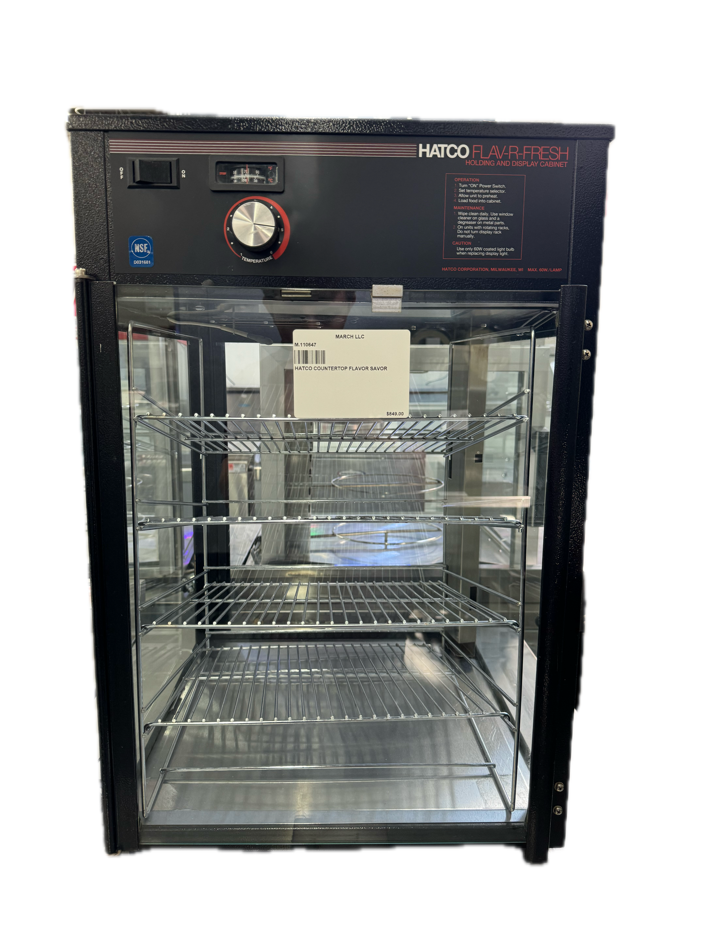 HATCO COUNTERTOP FLAVOR SAVOR (M.110647)