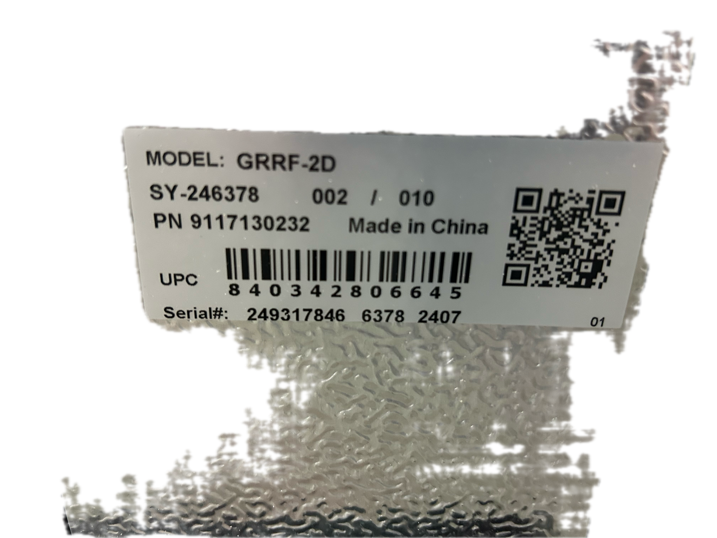 VALRF-2D 2 DOOR REFRIGERATOR, 115V S&D (M.111012)