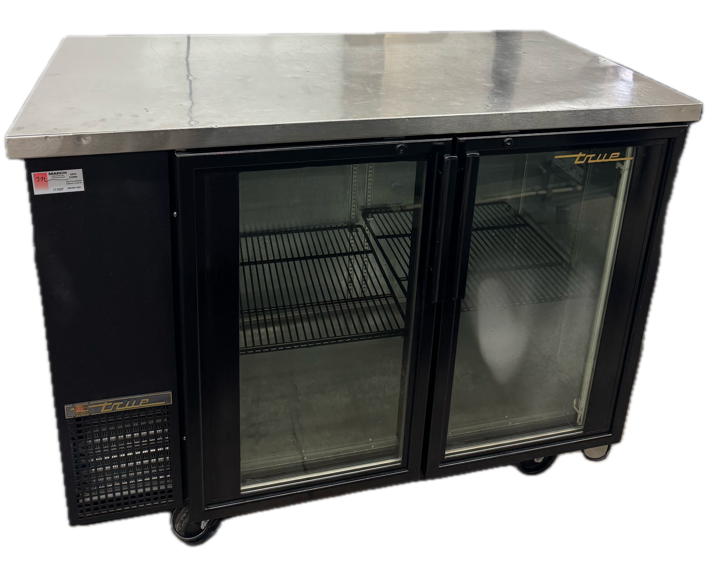 TRUE 48" 2 DOOR BB GLASS DOOR COOLER (M.111027)