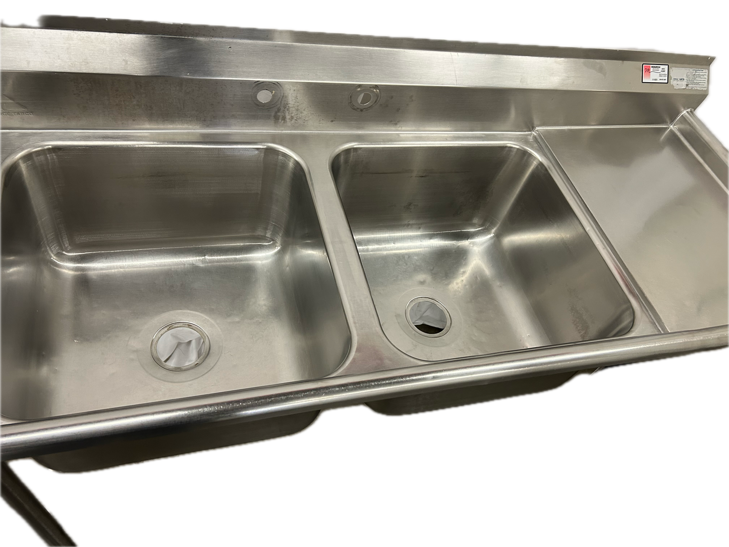 2 COMPARTMENT SINK W/1 DRAINBOARD ON LEFT (M.111031)