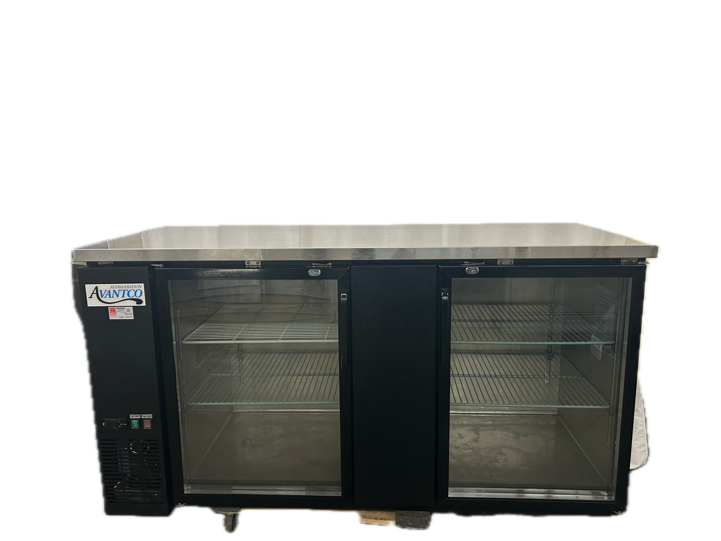 AVANTCO 2 GLASS DOOR BACK BAR COOLER (M.111078)