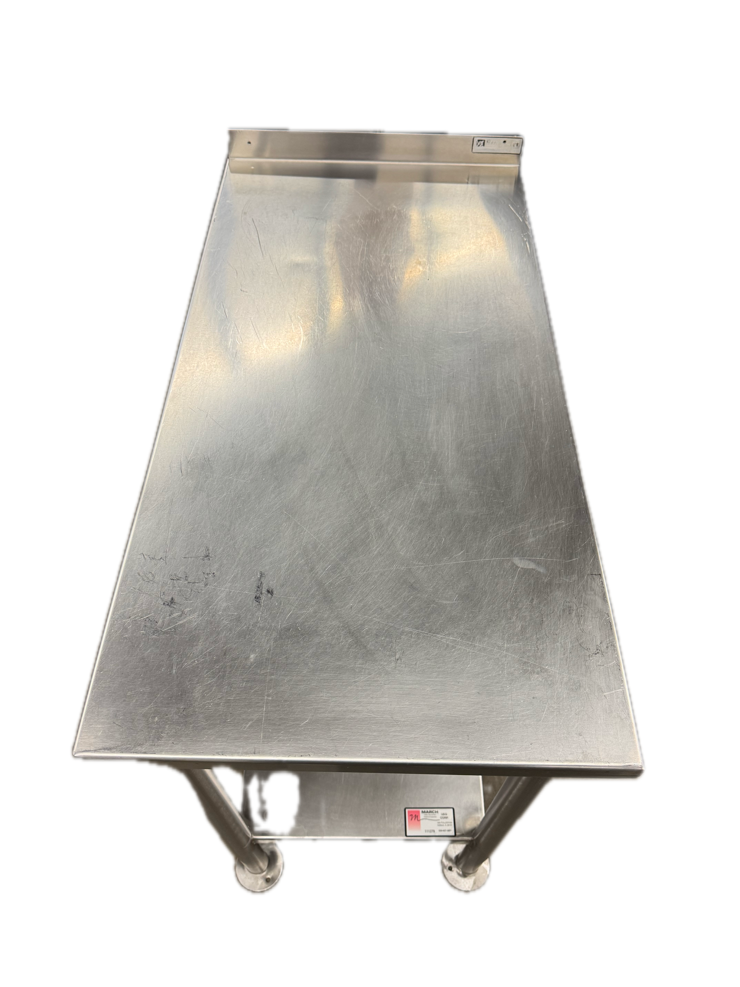 18" X 36" ALL S/S WORKTABLE W/SPLASH (M.111279)