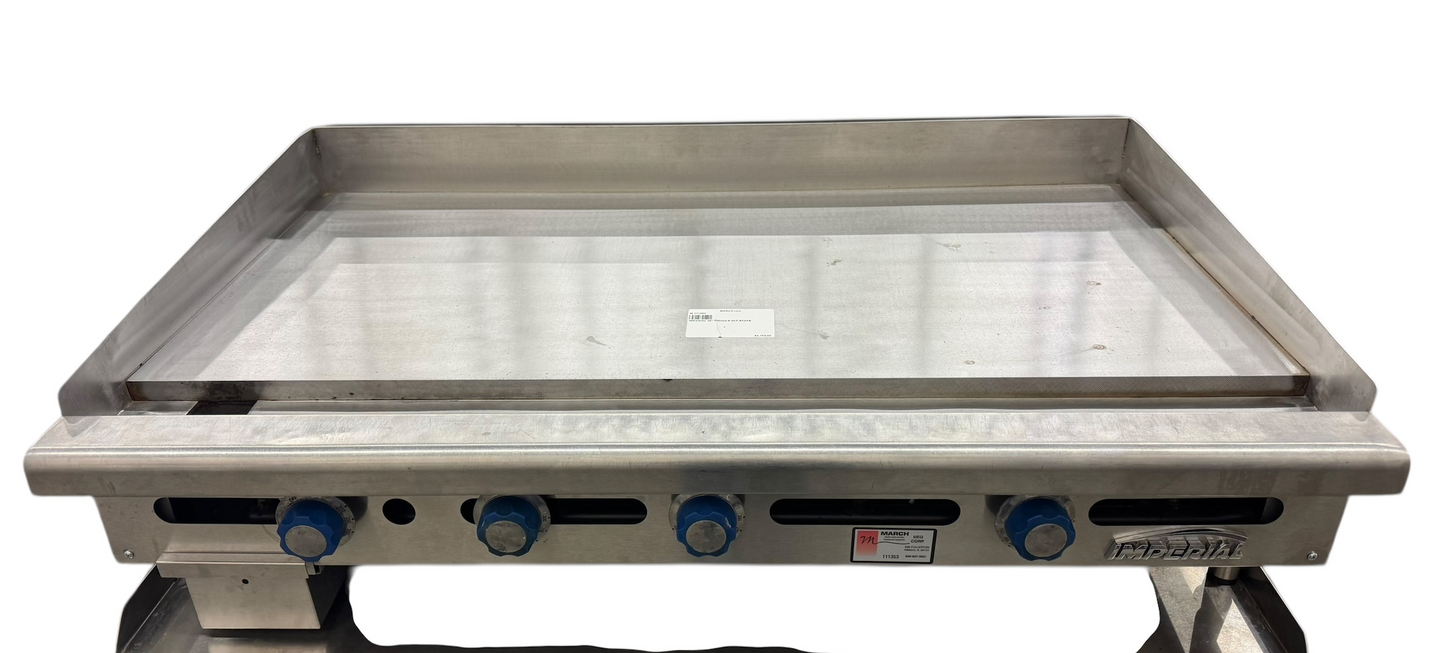 IMPERIAL 48" GRIDDLE W/T-STATS (M.111353)