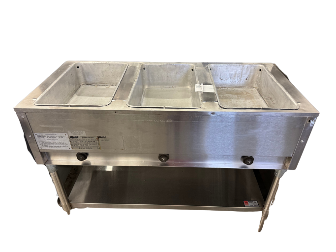 EAGLE 3 COMPARTMENT STEAMTABLE, NATURAL GAS (M.111535)