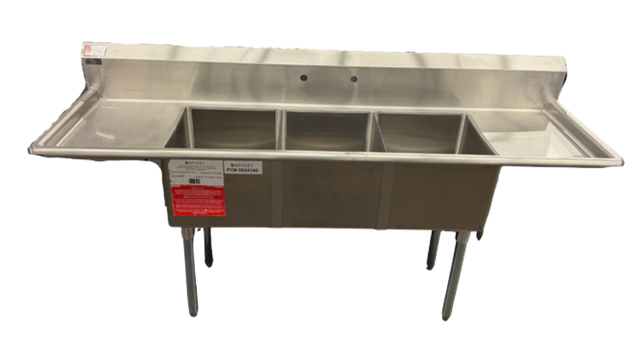 3 COMPARTMENT SINK W/2 DRAINBOARDS (M.111665)