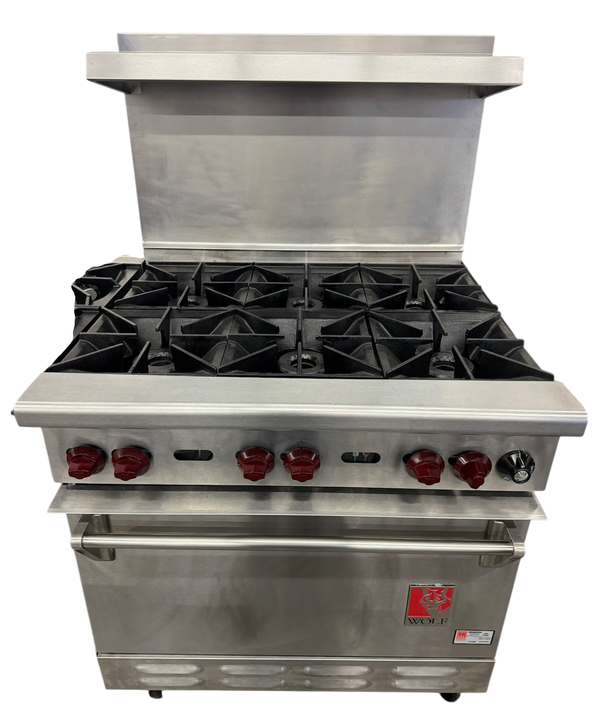 WOLF 6 BURNER RANGE W/OVEN (M.111849)
