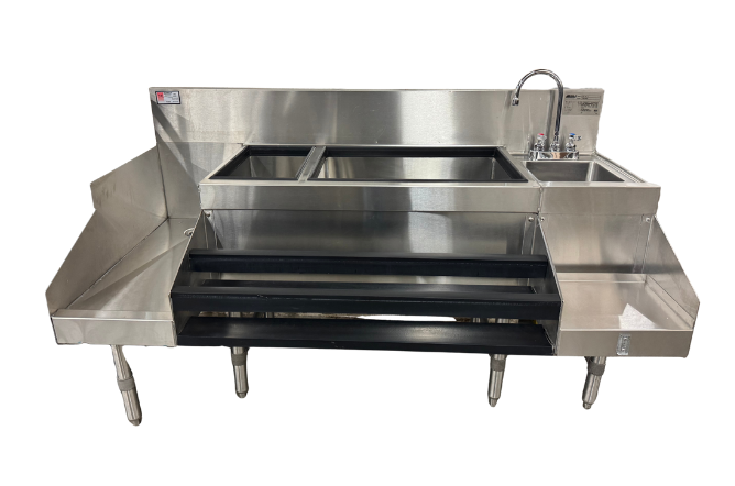 56"W BAR COMBINATION - BLENDER, ICE BIN, DRAINBOARD (M.112201)
