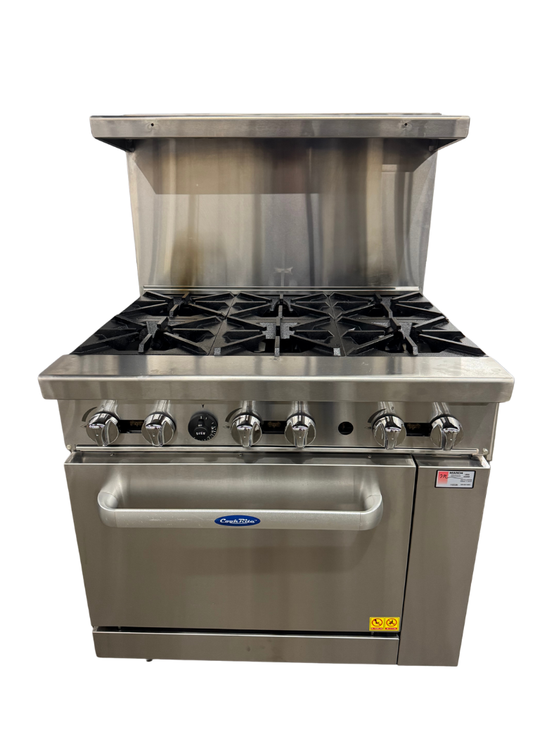 ATOSA 6 BURNER RANGE W/OVEN (M.112226)