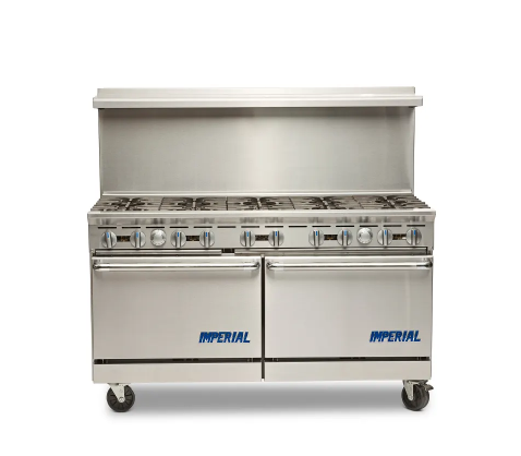 Imperial Pro Series Range 60", 10 Burners, Two Ovens, 390,000 Total BTUs (M.IR-10)
