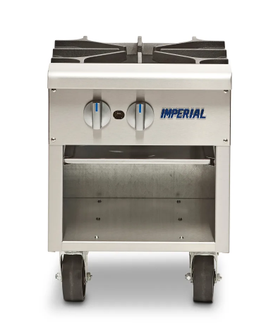 Imperial Single Stock Pot w/ Top Grate, 3-Ring Burner - 90,000 BTUs (M.ISPA-18)