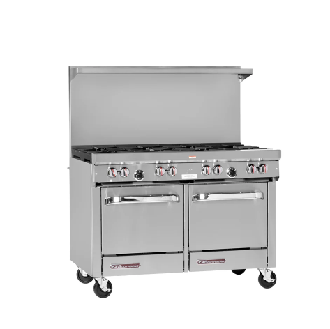 Southbend 48" Gas Range, 8 Burners, Standard Oven Bases (M.S48EE)
