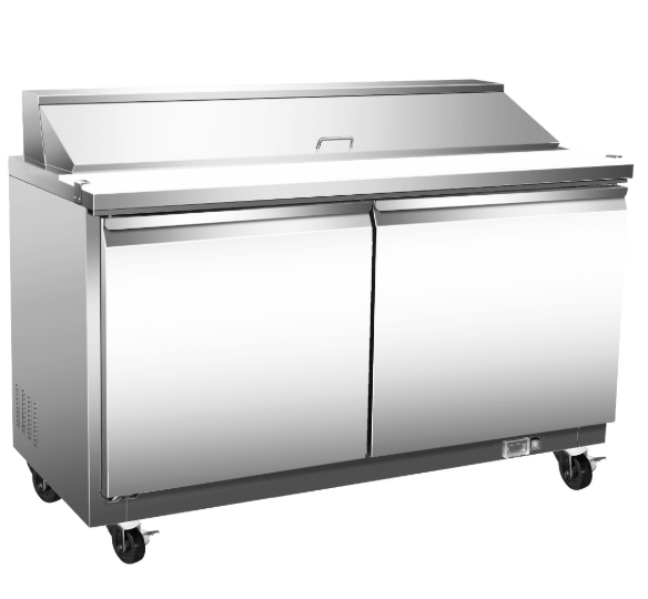 SERV-WARE SP48-18M-HC-T MEGA TOP SANDWICH PREP 48" 18 PAN REFRIGERATED ON CASTERS (M.SP48-18M-HC-T)