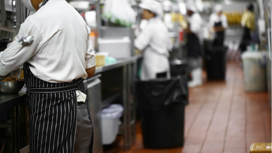 Commercial cooking equipment at a restaurant in Lincolnshire, Illinois