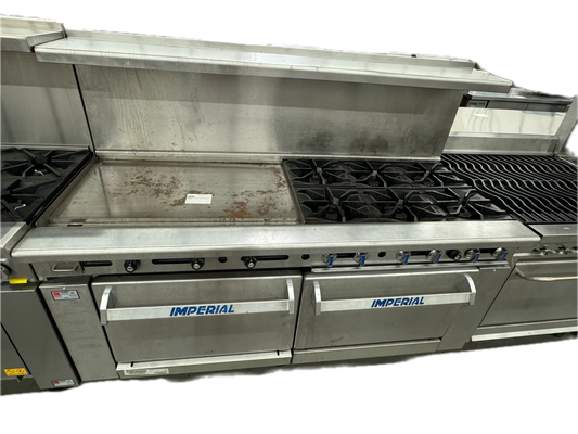 IMPERIAL 72" RANGE 6-BURNER WITH 36" GRIDDLE (M.109858)