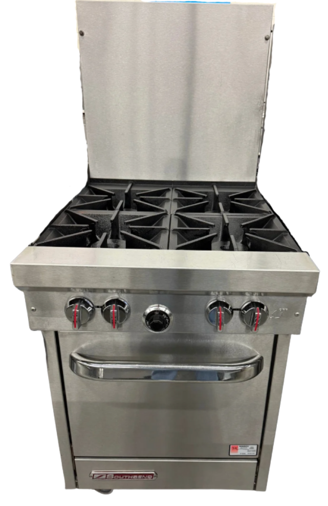 SOUTHBEND 4 BURNER RANGE W/OVEN, NAT GAS (M.111244)