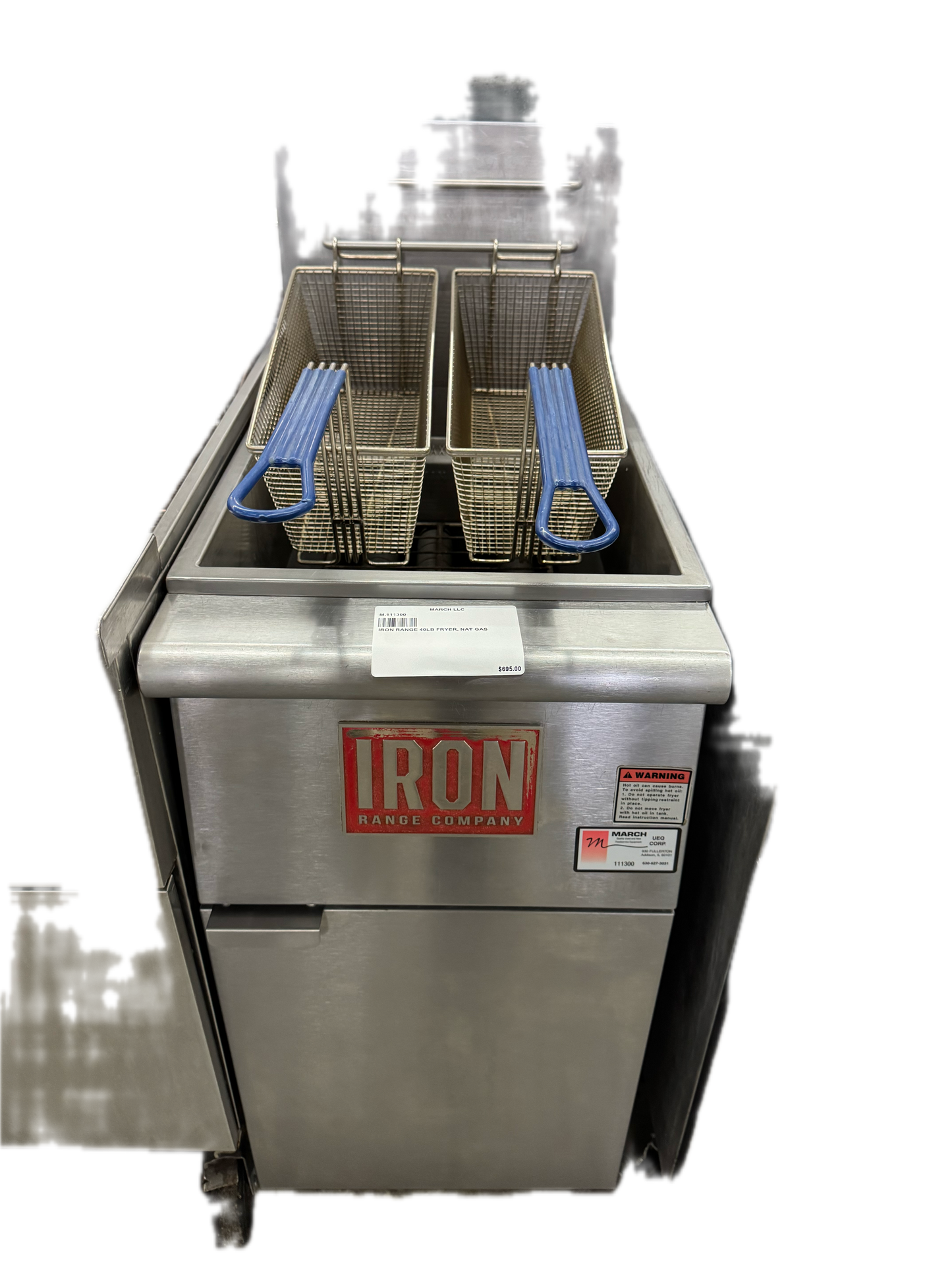 IRON 40LB FRYER, NAT GAS (M.111300)