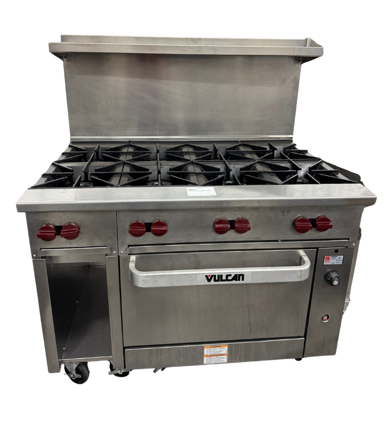 VULCAN 8 BURNER RANGE W/1 OVEN (M.111405)