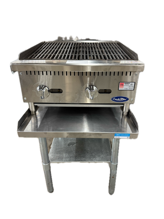 24" ATOSA CHARBROILER ON STAND W/LEGS (M.111454)