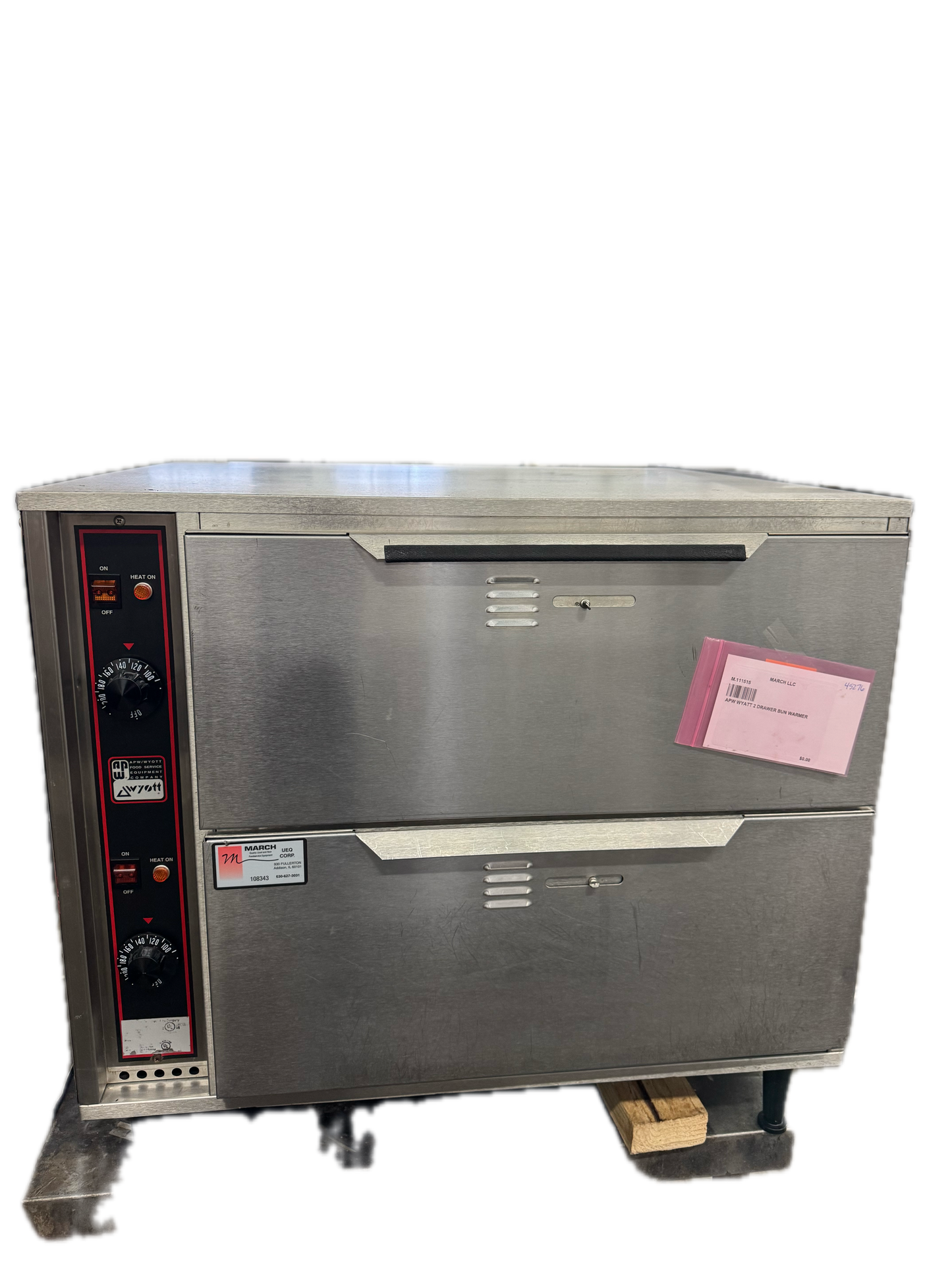 APW WYATT 2 DRAWER BUN WARMER (M.111515)