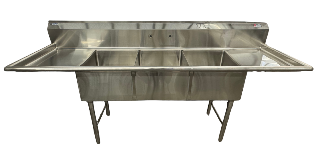 3 COMPARTMENT SINK W/2 DRAINBOARDS (M.111652)