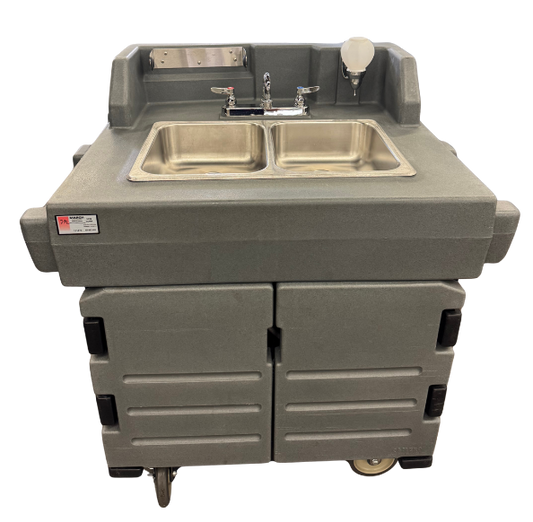 CAMBRO 2 COMPARTMENT PORTABLE OUTSIDE SINK (M.111772)
