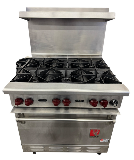 WOLF 6 BURNER RANGE W/OVEN (M.111849)