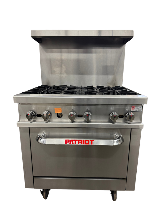 PATRIOT 6 BURNER RANGE W/OVEN (M.111933)