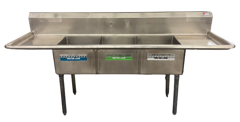 90” SINK W/2 DRAINBOARD (M.112104)