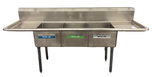 90” SINK W/2 DRAINBOARD (M.112104)