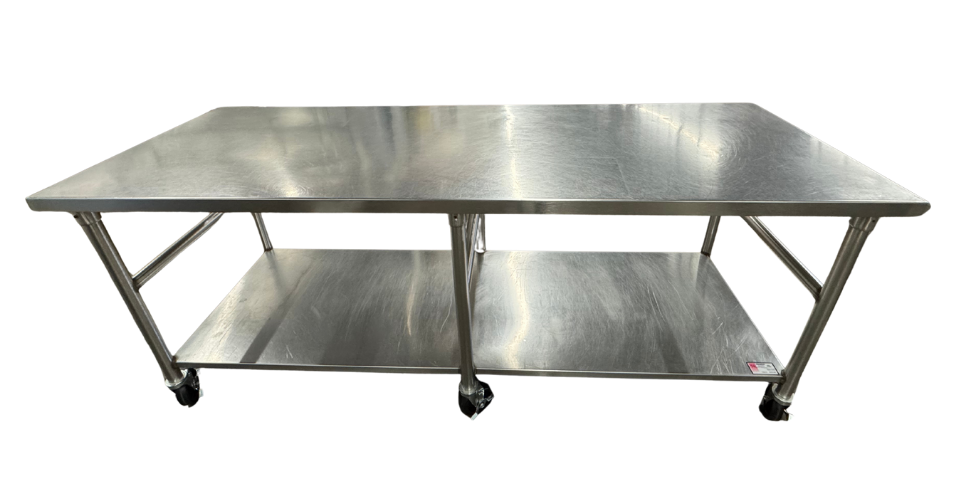 7’ ALL S/S FLAT TOP WORKTABLE (M.112111)