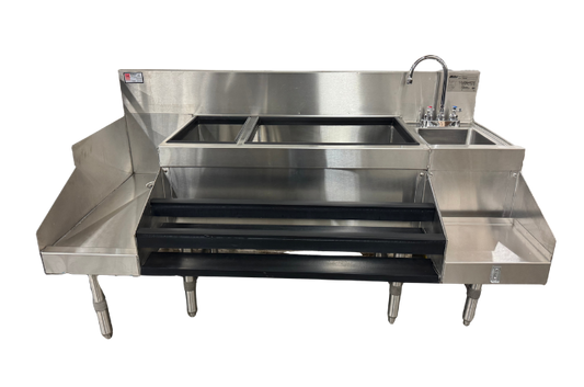 56"W BAR COMBINATION - BLENDER, ICE BIN, DRAINBOARD (M.112201)