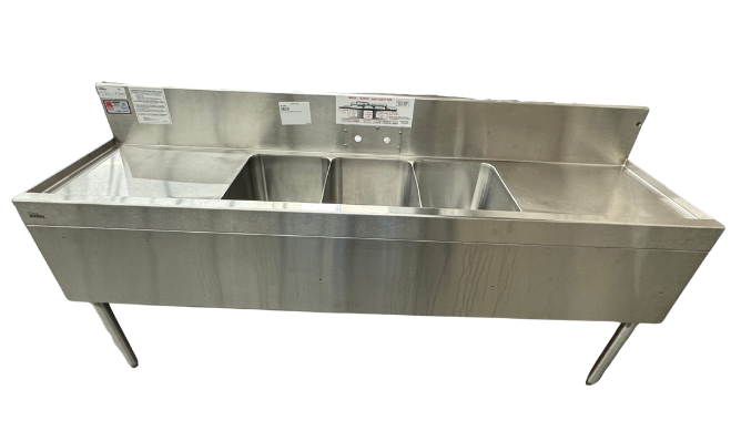 72" 3 COMPARTMENT BAR SINK (M.112205)