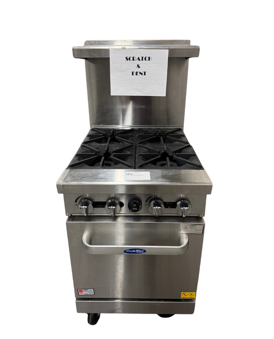 ATOSA 4 BURNER RANGE & OVEN (M.112220)