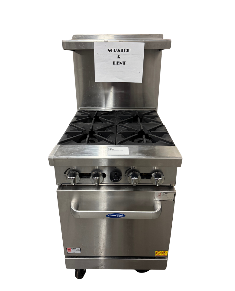 ATOSA 4 BURNER RANGE & OVEN (M.112220)