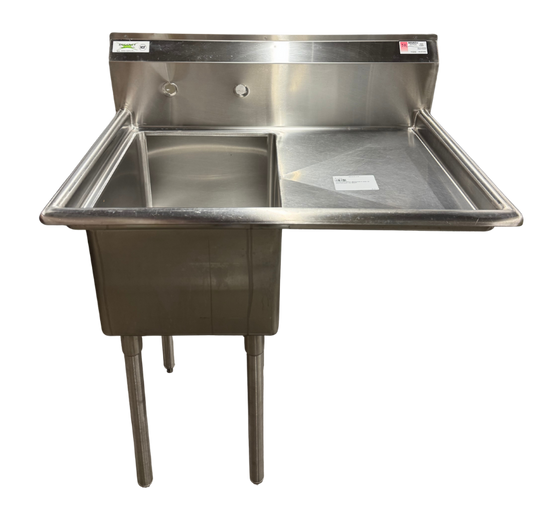 1 COMPARTMENT VEGETABLE SINK W/DRAINBOARD ON RIGHT (M.112232)