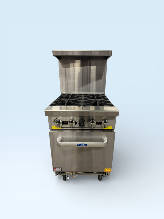 AGR-4B-NG 4 BURNER RANGE W/2 OVEN RACKS (M.112415)