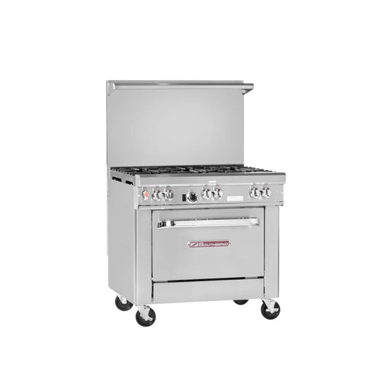 ULTIMATE 36" 6 BURNER RANGE W/CASTERS & 1 OVEN, NAT GAS (M.4361D)