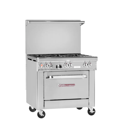 Southbend Ultimate 36" Gas Range, Standard Oven Base, 224k BTUs (M.4365D)