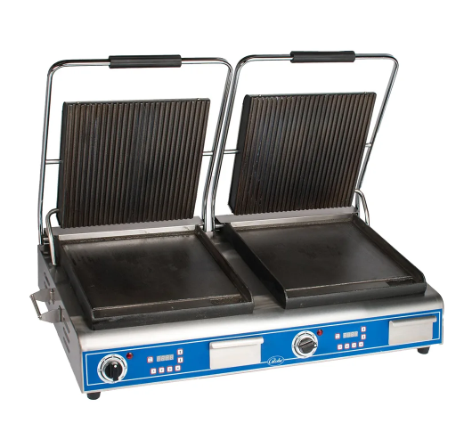 Globe Double Deluxe Electric Sandwich Grill Combo Plate (M.GPGSDUE14D)