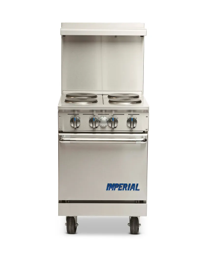 Imperial Electric Pro Series Range - 24" w/ 4 Round Elements Space Saver Oven (M.IR-4-E)