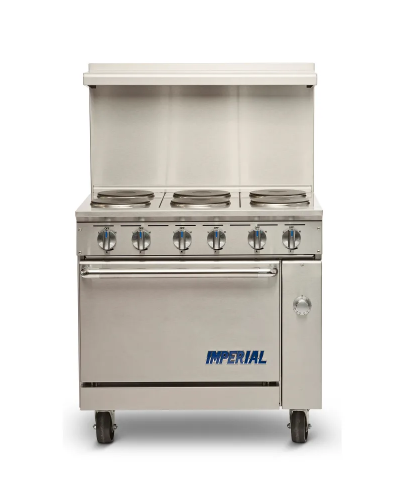 Imperial Electric Pro Series Range 36", w/ 6 Round Elements and Standard Oven (M.IR-6-E)