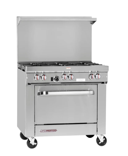 Southbend S-Series 36" Range, 12" Manual Griddle, Standard Oven Base (M.S36D-1G)