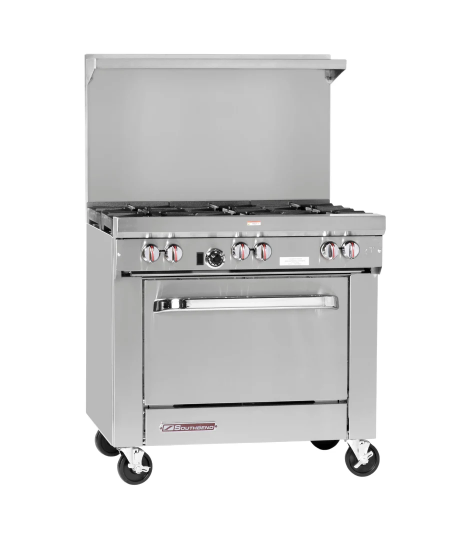 Southbend S-Series 36" Range, 24" Manual Griddle Right, Standard Oven Base (M.S36D-2GR)