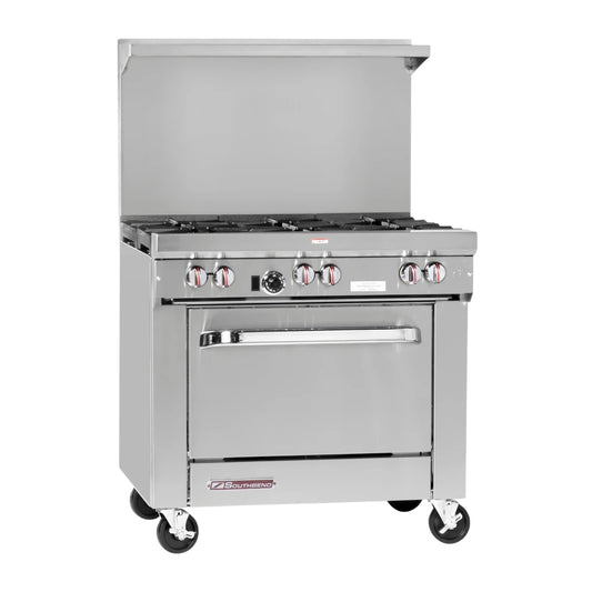 S-SERIES 36" 6 BURNER RANGE W/1 OVEN, NAT GAS (M.S36D)