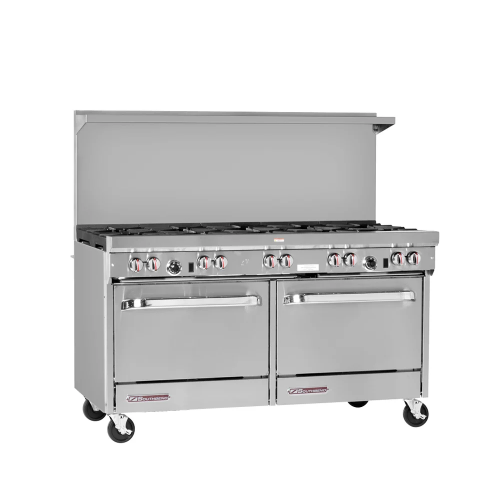 Southbend S-Series 60" Gas Range, 24" Raised Griddle/Broiler, 6 Burners, Standard Oven Bases (M.S60DD-2RR)