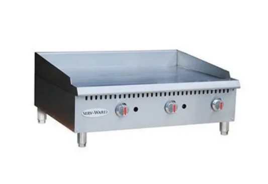 SERV-WARE STGS-36 GRIDDLE, 36", THERMOSTATIC NATURAL GAS (M.STGS-36)